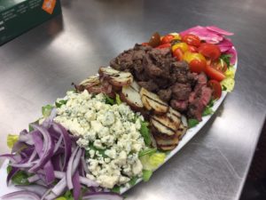 Modern Cobb salad for corporate event