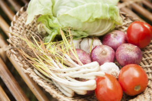 Fresh organic vegetables