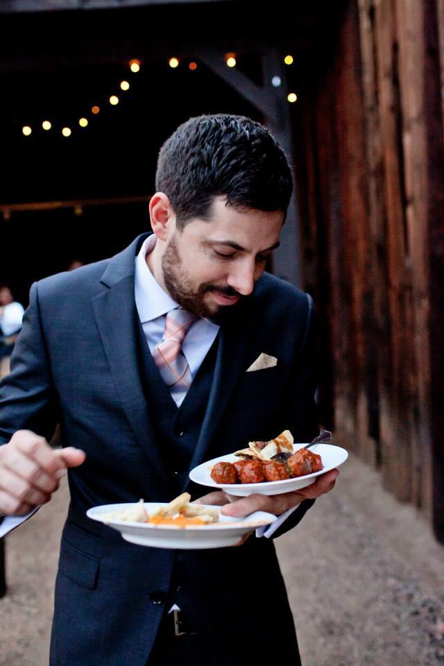 Phoenix Wedding Groom Austin approves of Creations in Cuisine Catering Creations in Cuisine Catering made sure Groom Austin was well fed at his Phoenix Wedding Day!