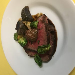 Herb and garlic crusted prime rib